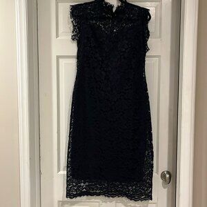 Navy lace dress
